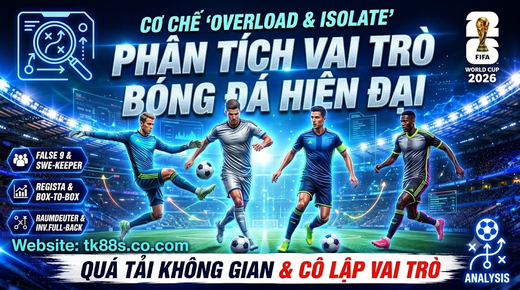 Sơ đồ phân tích chiến thuật quá tải không gian và cô lập vai trò nhằm phá vỡ hàng thủ đối phương - Nguồn finalhosting.io