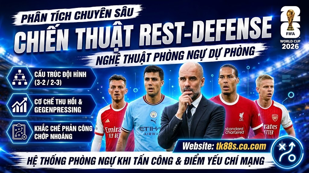 Phân tích chiến thuật Rest-Defense và nghệ thuật phòng ngự dự phòng trong bóng đá - Cẩm nang chiến thuật finalhosting.io.